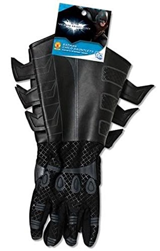 Product Cover Batman: The Dark Knight Rises: Batman Gloves with Gauntlets, Child Size (Black)