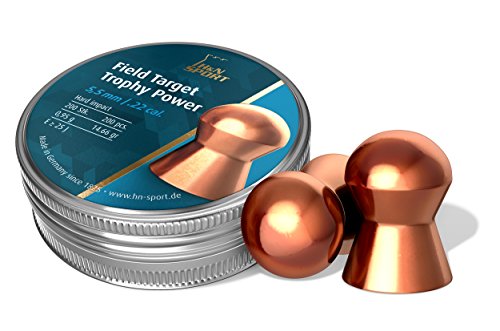 Product Cover H&N Field Target Trophy Power Copper-Plated Domed Airgun Pellets .22 Caliber / 14.66 Grains (200 Count)