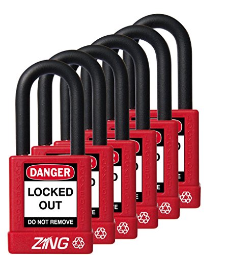 Product Cover ZING 7063 RecycLock Safety Padlock, Keyed Alike,1-1/2
