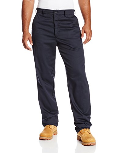 Product Cover Bulwark Men's Flame Resistant 9 oz Twill Cotton Work Pant, Navy, 34W x 32L