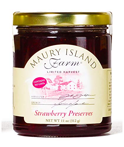 Product Cover Gourmet Strawberry Preserves, 11 oz Jar - All Natural - by Maury Island Farms (Pack of 4)
