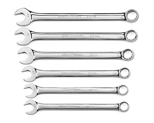 Product Cover GEARWRENCH 6 Pc. Metric 12 Point Long Pattern Combination Wrench Set - 81922