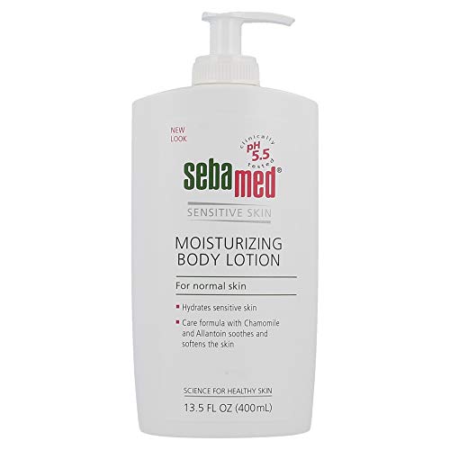 Product Cover Sebamed Paraben-Free Moisturizing Body Lotion With Pump for Sensitive and Delicate Skin pH 5.5 Ultra Mild Dermatologist Recommended Moisturizer 13.5 Fluid Ounces (400 Milliliters)