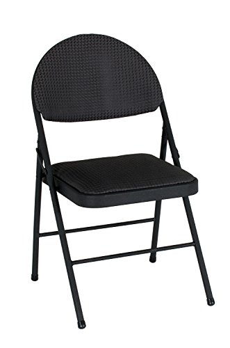 Product Cover COSCO  XL Comfort Folding Chair Black Fabric (4-pack)