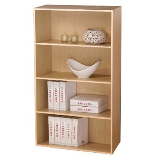 Product Cover Furinno 11209SBE Pasir 4 Tier Open Shelf, Steam Beech
