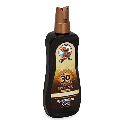 Product Cover Australian Gold Gold Spray Gel with Instant Bronzer, SPF 8 8 oz