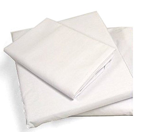 Product Cover Cot Sheets (Fitted, Flat, Sets), 4 Piece Cot Sheet and Pillow Case Set - White- 1 cot sheet 33