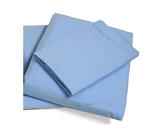 Product Cover Cot Sheets (Fitted, Flat, Sets), 4 Piece Cot Sheet and Pillow Case Set - Blue- 1 cot fitted sheet 33