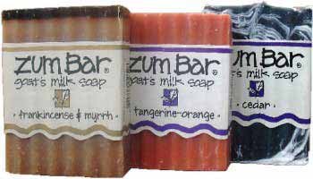 Product Cover Indigo Wild Favorites Zum Bar Goat's Milk Soap, 3 Oz. Each: Frankincense & Myrrh, Tangerine-Orange, & Cedar