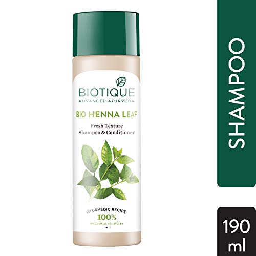 Product Cover Biotique Heena Leaf Fresh Texture Shampoo and Conditioner with Color for Dark Hair 190ml