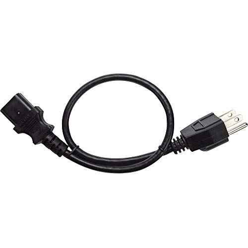 Product Cover NavePoint UL Listed Power Cord Cable 3-Prong (NEMA 5-15P to IEC-320-C13) 1.5 Ft Black