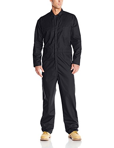 Product Cover Red Kap Men's Long Sleeve Twill Action Back Coverall, Black, 34