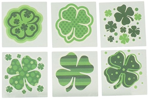 Product Cover Fun Express - Shamrock Patterned Tattoos for St. Patrick's Day - Apparel Accessories - Temporary Tattoos - Regular Tattoos - St. Patrick's Day - 72 Pieces