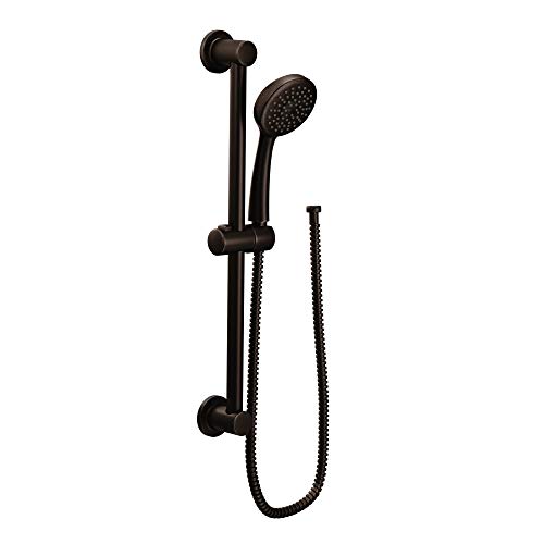 Product Cover Moen 3868EPORB Eco-Performance Handheld Shower with 24-Inch Slide Bar and 69-Inch Hose, Oil-Rubbed Bronze