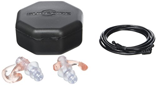 Product Cover SureFire EP5 Sonic Defenders Max Full-Block Earplugs, triple flanged design, reusable, Clear, Large