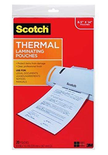 Product Cover Scotch (TM) Thermal Laminating Pouches, 8.5 Inches x 11 Inches, 100 Pouches (2 Packs of 50)