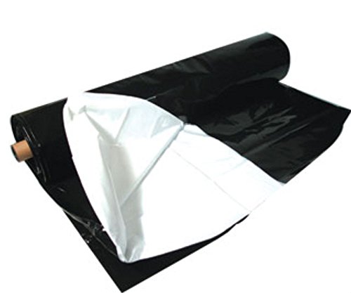 Product Cover Hydrofarm ABWP25 Black & White, 10' x 25', 5.5 mil Poly Film, 10 x 25'/5.5 mm T, Black and White