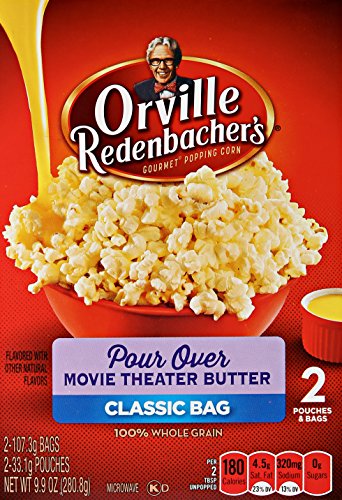 Product Cover orville redenbacher's Pour Over Movie Theater Butter Microwave Popcorn, 9.9 oz