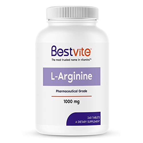 Product Cover L-Arginine 1000mg per Tablet (240 Tablets) containing 20% More Pure L-Arginine as Compared to L-Arginine HCL Products