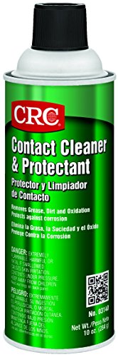 Product Cover CRC Contact Cleaner and Protectant, 10 oz Aerosol Can, Clear