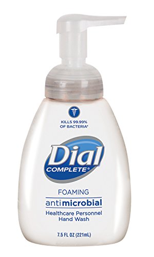 Product Cover Dial Complete 81075 Healthcare Antimicrobial Foaming Hand Wash with Lotion, 7.5 oz Tabletop Pump (Case of 12)