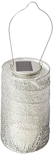 Product Cover Allsop Home and Garden Soji Stella Market, LED Outdoor Solar Lantern, Handmade with Weather-Resistant UV Rated Tyvek fabric, Stainless Steel Hardware, Auto sensor on/off,  for Patio, Deck, Garden, Color (Copper)