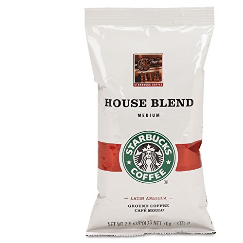 Product Cover Starbucks SBK11018190 Premium Single Pot Portions Preground House Blend Coffee Packets, Medium (Pack of 18)