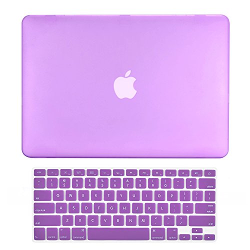 Product Cover TOP CASE - 2 in 1 Signature Bundle Rubberized Hard Case + Keyboard Cover Compatible MacBook White Unibody 13