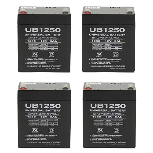 Product Cover Universal Power Group Razor E100 E125 E150 Electric Scooter Battery 12V 5AH - 4 Pack
