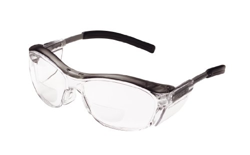 Product Cover 3M Nuvo Reader Protective Eyewear 11435-00000-20 Clear Lens, Gray Frame, +2.0 Diopter