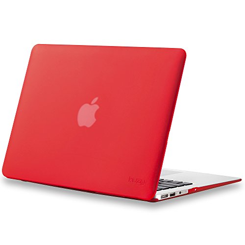 Product Cover Kuzy MacBook Air 13 inch Case A1466 A1369 Soft Touch Cover for Older Version 2017, 2016, 2015 Hard Shell - Red