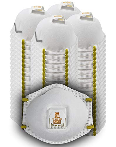 Product Cover 3M 8511 Particulate Disposable Respirator, N95, Grinding, Sanding, Sawing, Sweeping, Dust, Smoke, 80/Pack