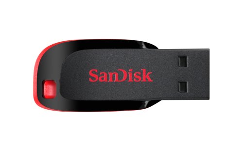 Product Cover SanDisk Cruzer Blade 32GB USB 2.0 Flash Drive, Frustration-Free Packaging- SDCZ50-032G-AFFP, Black