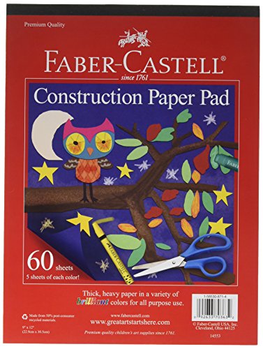 Product Cover Faber-Castell Construction Paper Pad - Multi-Colored Craft Paper (9