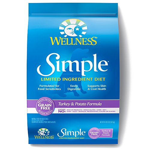 Product Cover Wellness Simple Natural Grain Free Dry Limited Ingredient Dog Food, Turkey & Potato, 10.5-Pound Bag