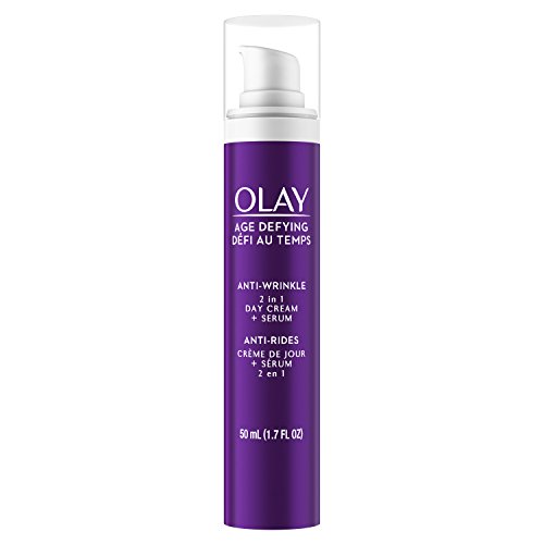 Product Cover Face Serum by Olay Age Defying Anti-Wrinkle 2-in-1 Day Cream Plus Face Serum, 50 mL