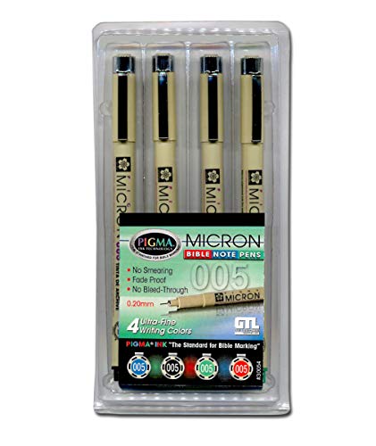 Product Cover Pigma Micron 005 Ultra Fine Point Bible Note Pen Kit (Set of 4)