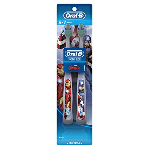 Product Cover Oral-B Pro-Health Stages Avengers Assemble Toothbrushes (Soft) 5-7 Years, Twin Pack