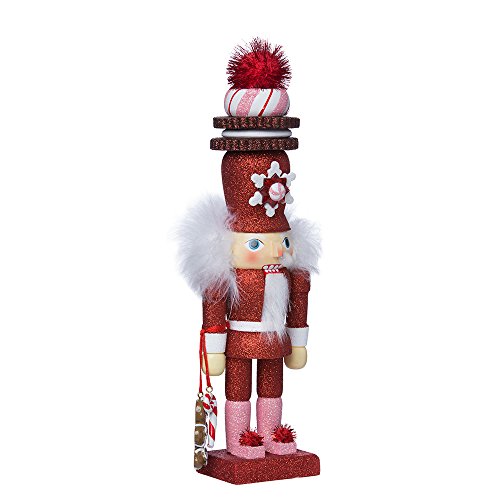 Product Cover Kurt Adler 12-Inch Hollywood Red Gingerbread Nutcracker with Cookie Hat