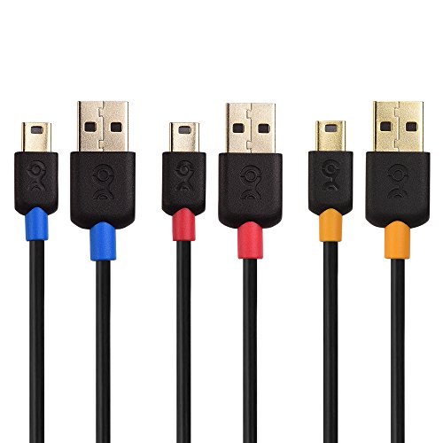 Product Cover Cable Matters 3-Pack USB to Mini USB Cable (Mini USB to USB Cable) 3 Feet