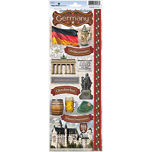 Product Cover Paper House Productions STCX-0155E Travel Cardstock Stickers, Germany
