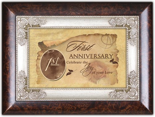 Product Cover First Anniversary Cottage Garden Italian Inspired Music Box Plays Unchained Melody