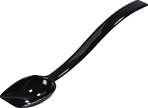 Product Cover Carlisle 447103 Perforated Buffet / Salad Serving Spoon, 0.8 oz, Black