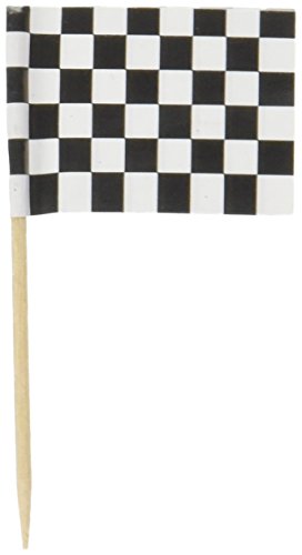 Product Cover Levado 60104 50-Pack Checkered Flag Picks, 21/2-Inch