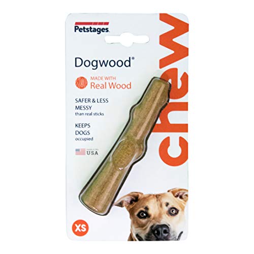 Product Cover Petstages Dogwood Wooden Dog Chew Toy - Safe, Natural & Healthy Chewable Sticks - Tough Real Wood Chewing Stick for Dogs