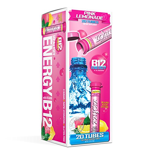 Product Cover Zipfizz Healthy Energy Drink Mix, Hydration with B12 and Multi Vitamins, Pink Lemonade, 20 Count