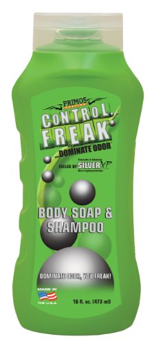 Product Cover Primos Hunting Control Freak Scent Eliminator Body Soap and Shampoo, 16-Ounce