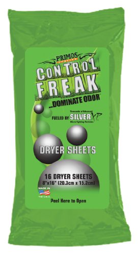 Product Cover Primos Hunting Control Freak Scent Eliminating Dryer Sheet (Pack of 16)