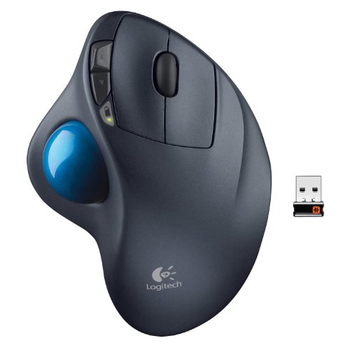 Product Cover Logitech Wireless M570 Trackball Sculpted Shape to Provide Better Support for Your Hand