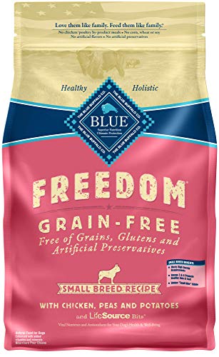 Product Cover Blue Buffalo Freedom Grain Free Recipe for Dog, Small Breed Chicken Recipe, 4 lb
